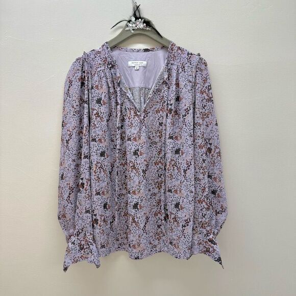 Derek Lam Collective Floral Tie Neck Top ♥️ - Picture 7 of 8